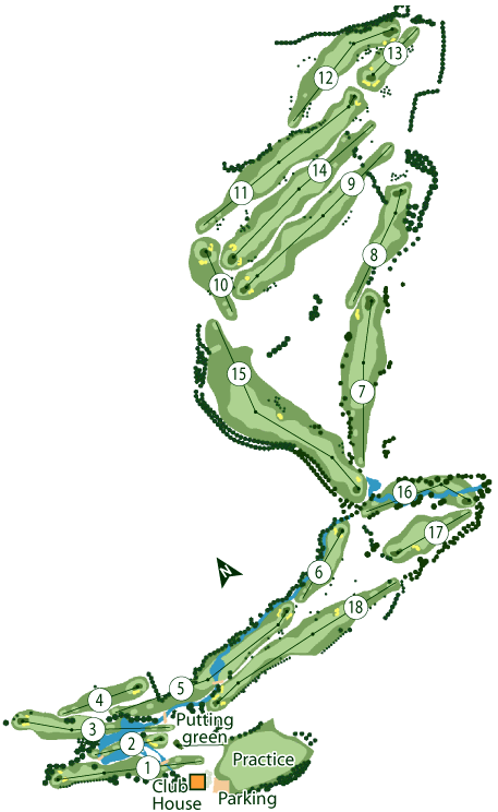 D�couvrez le parcours du golf d'Houlgate