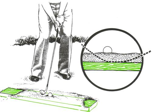 Entraînement pour les sorties de bunker au golf