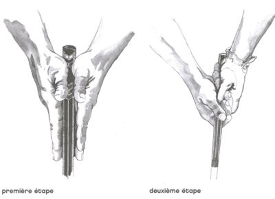 Position des mains sur le putter au golf
